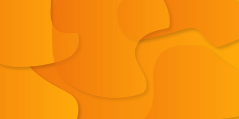 Abstract orange background with waves. Light curve line motion technology.