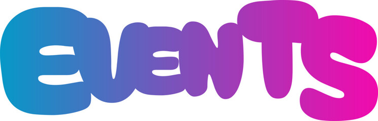 events text, events gradient color, events vector