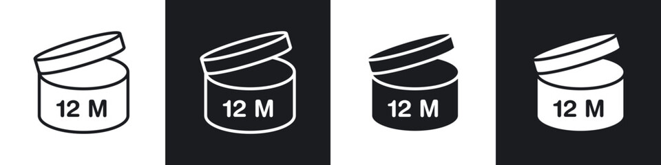 12M icon in filled and stroke