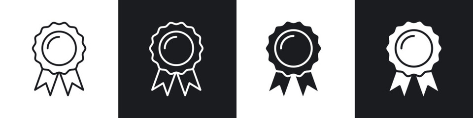 Badge icon in filled and stroke