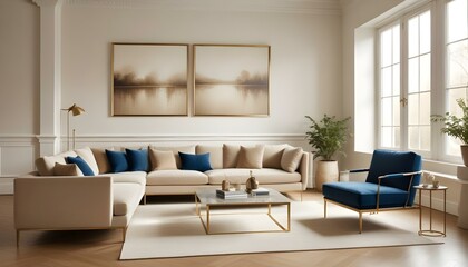 Photo interior modern design room 3d illustration