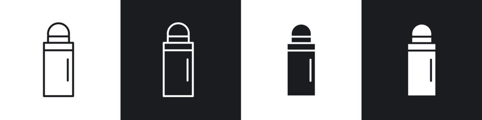 Deodorant icon in filled and stroke