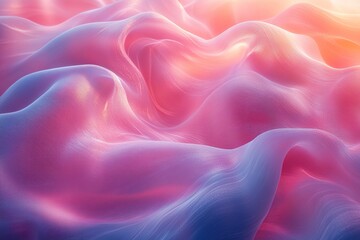 An abstract fluid design with flowing lines and soft colors symbolizing the fluidity of emotions