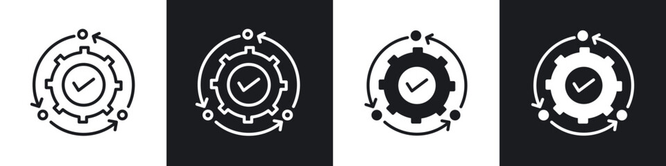 Methodology icon in filled and stroke