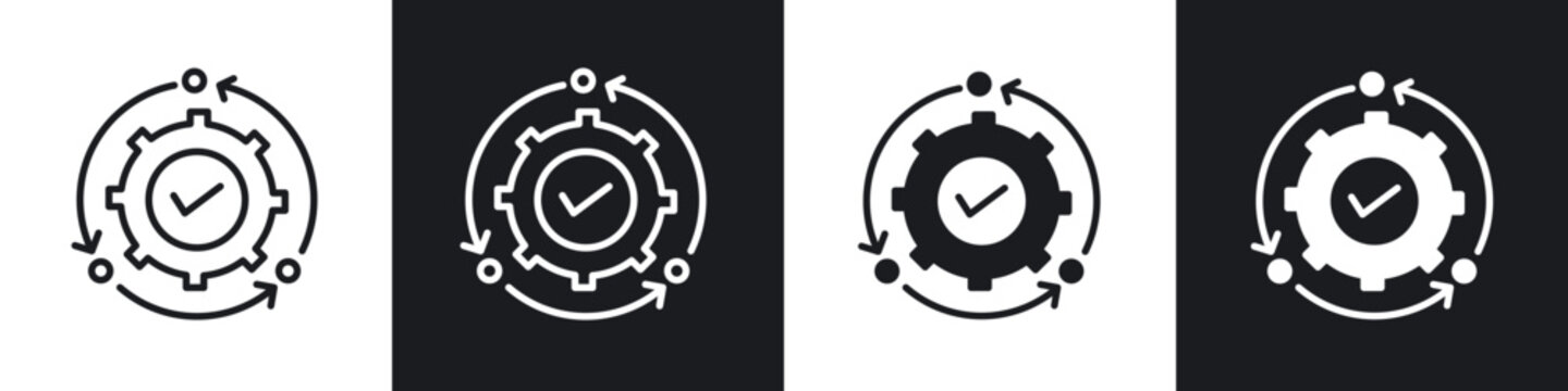 Methodology icon in filled and stroke