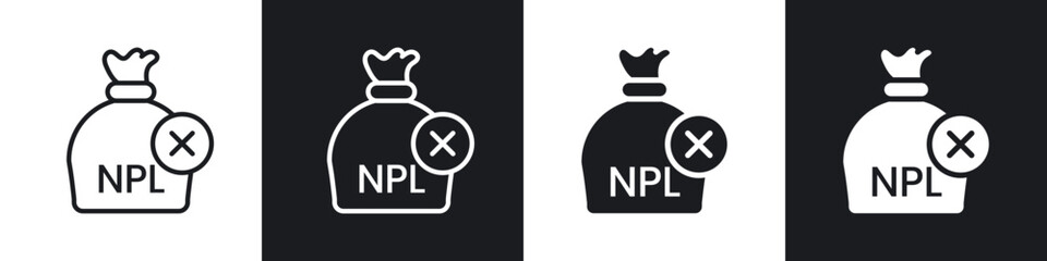 NPL icon in filled and stroke
