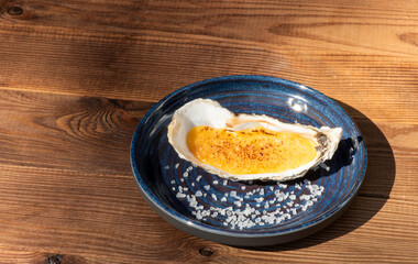 garnished oyster