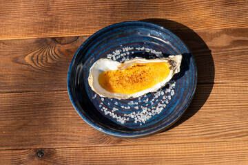 garnished oyster