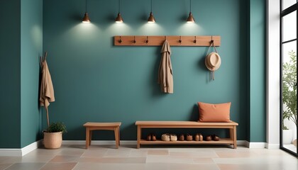 Photo interior modern design room 3d illustration