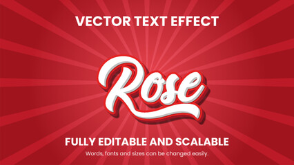 Vector 3d text effect design