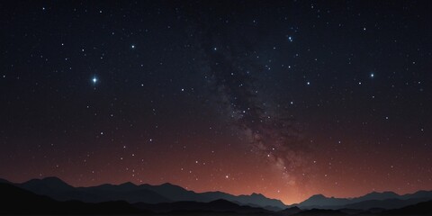 Fototapeta premium starry sky background with bright stars in dark night sky.