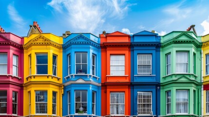 Fototapeta premium colored houses