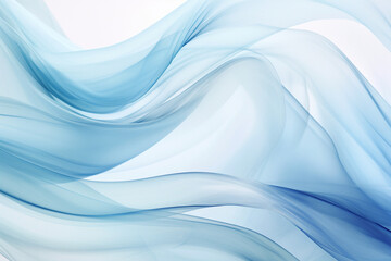 Abstract, flowing waves and spirals in cool blue tones symbolizing hydration and balance, a fluid and ethereal composition.