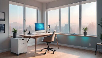 Photo interior modern design room 3d illustration