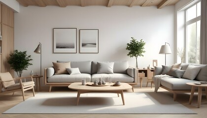 Photo interior modern design room 3d illustration