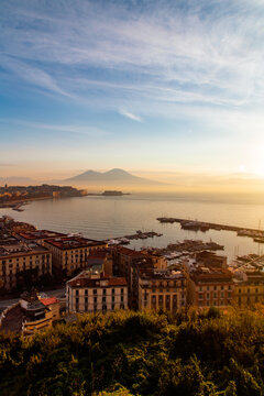 Looking Naples and the Vesuvio in background