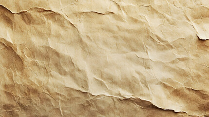 Crumpled Brown Paper Texture Background