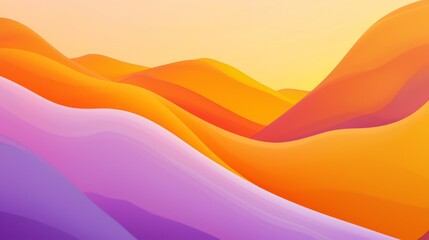 Fototapeta premium Abstract background featuring smooth colorful waves, creating a sense of fluidity and motion, perfect for modern and vibrant designs