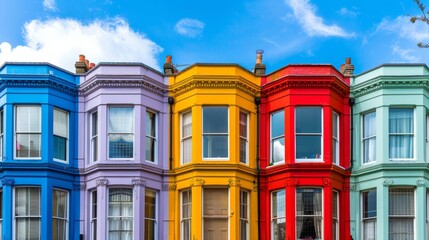Fototapeta premium colored houses