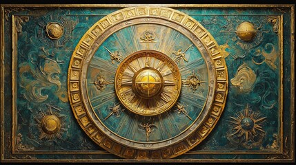 Mythical ancient concept background design