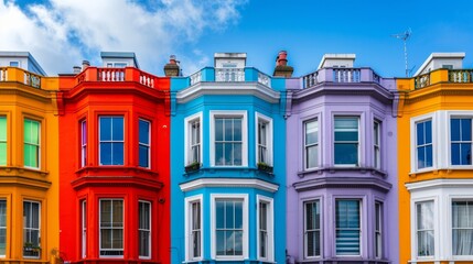 Fototapeta premium colored houses