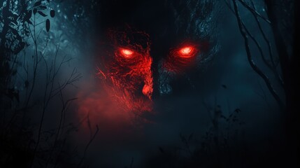 Obraz premium The Eerie Forest Creature