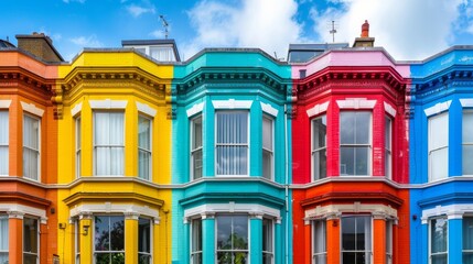 Fototapeta premium colored houses