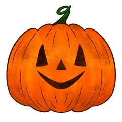 halloween pumpkin illustration 