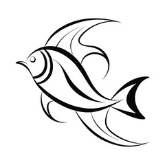 Fish vector design. Ai generated