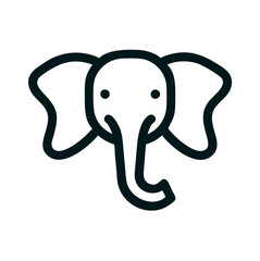 Fototapeta premium Elephant icon symbolizing the USA Republican Party