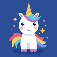 Bright moments with a cheerful unicorn: minimalism and fantasy in one festive design