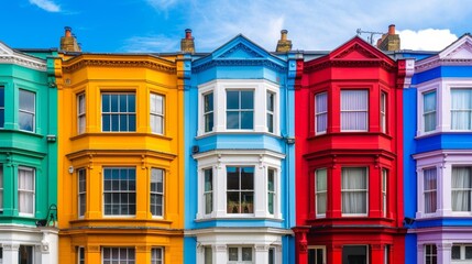 Fototapeta premium colored houses