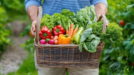 The Fresh Vegetable Harvest Basket