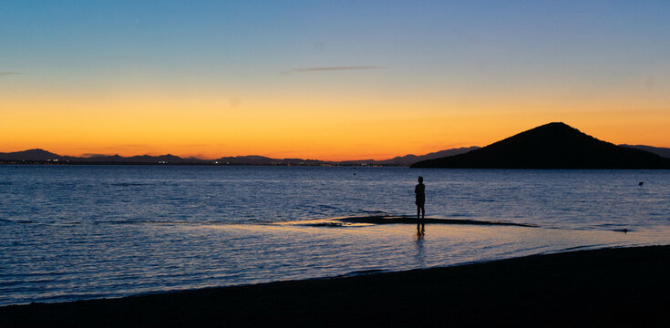Sunset in Mar Menor, Cartagena, Murcia, Spain