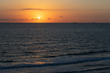 Obraz premium Sunrise at Mediterranean Sea