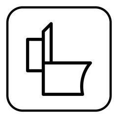 toilet wc restroom icon sign