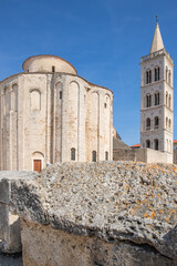 Roman Catholic Church of Saint Donatus from the Byzantine period in the historic center of an old...