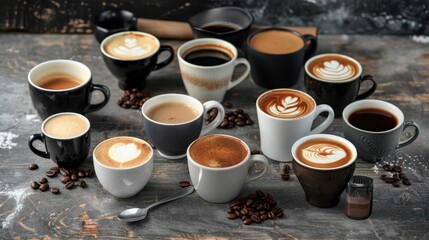 The Variety of Coffee Drinks