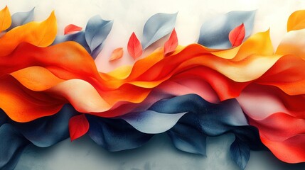 Artistic brochure background with a blend of organic and geometric forms