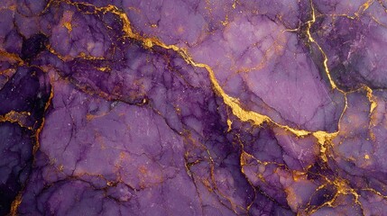 Fototapeta premium violet background color with golden lines looks like mauve marble stone