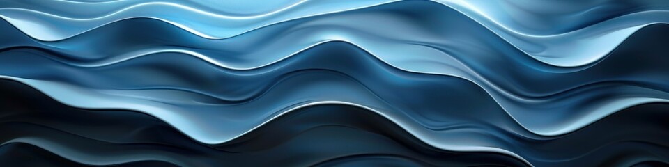 Fototapeta premium Abstract Blue Waves Design