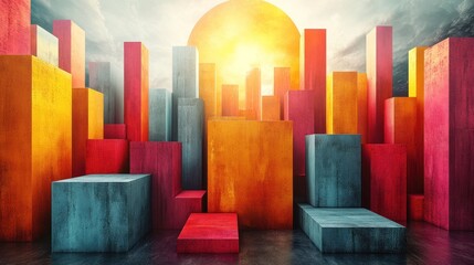 Interactive brochure background with clickable areas and engaging graphics.