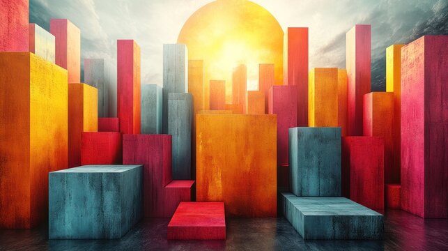 Interactive brochure background with clickable areas and engaging graphics.