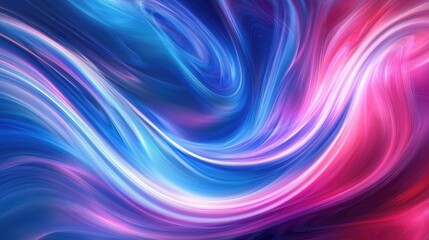 Obraz premium Colorful swirling abstract background with vibrant hues of blue, pink, and purple blending seamlessly, creating a dynamic and artistic effect