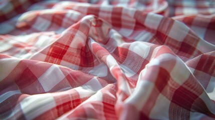 Fototapeta premium The Checkered Fabric Texture