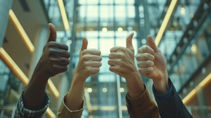 The Hands Showing Thumbs-Up.