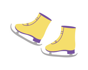 Ice Skates in a simple cartoon style.