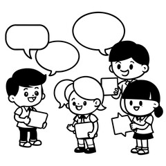 Social Community Message people human vector illustration art