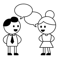 Social Community Message people human vector illustration art