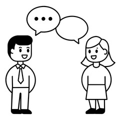 Social Community Message people human vector illustration art